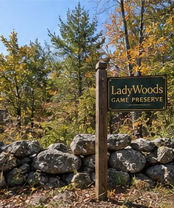 LadyWoods preserve sign